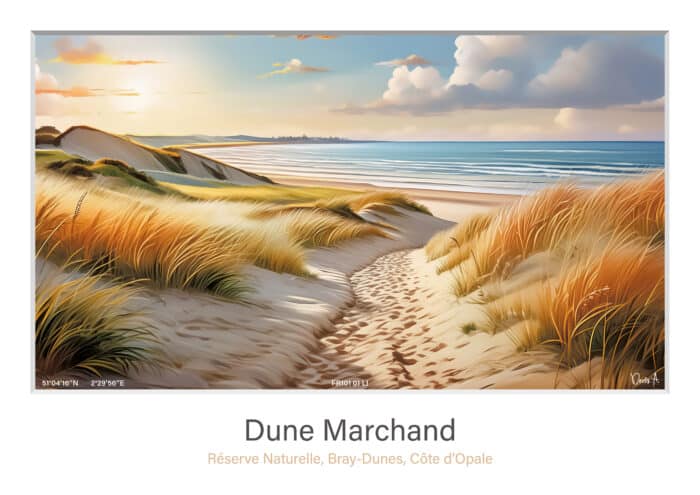 Affiche Dune Marchand - Bray Dunes - FR101 01 LI