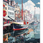 Affiche Premier Port de Pêche - Boulogne-sur-Mer