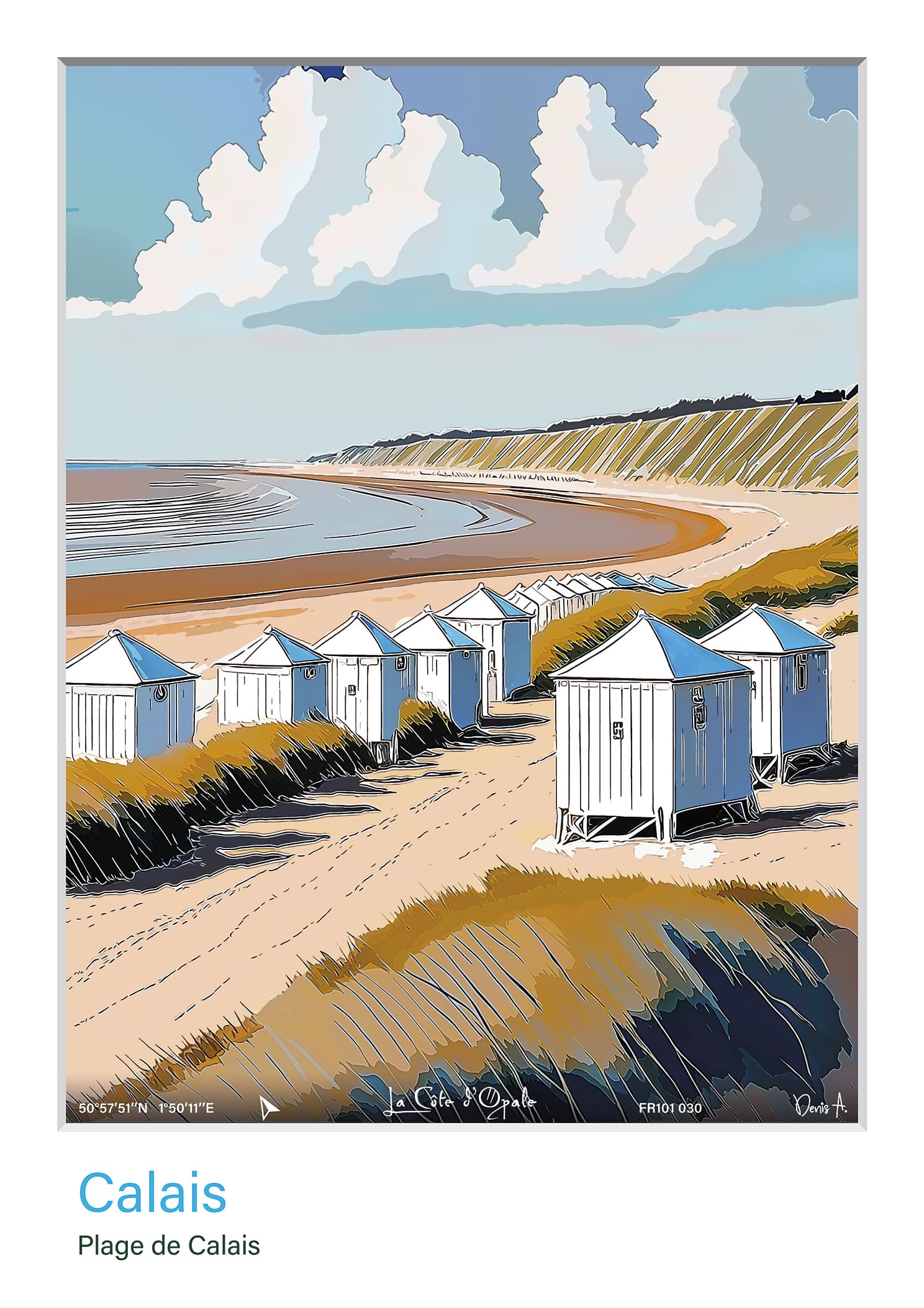 Affiche Calais Plage de Calais FR101 030