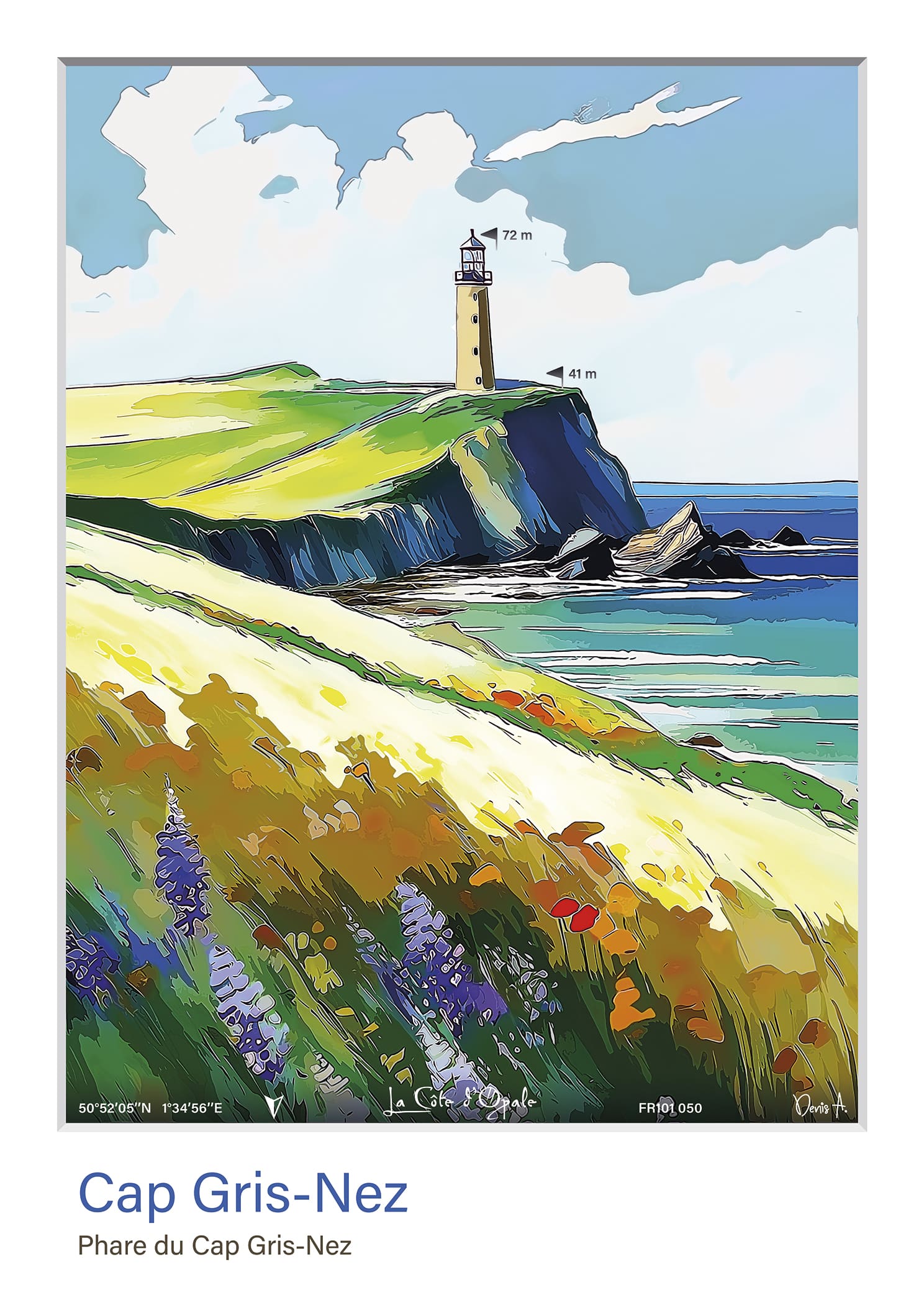 Affiche Cap Gris Nez Phare du Cap Gris Nez FR101 050