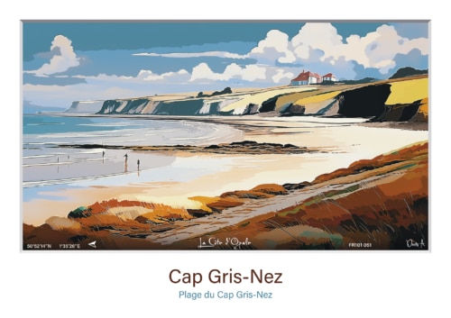 Affiche Plage du Cap Gris-Nez - Audinghen