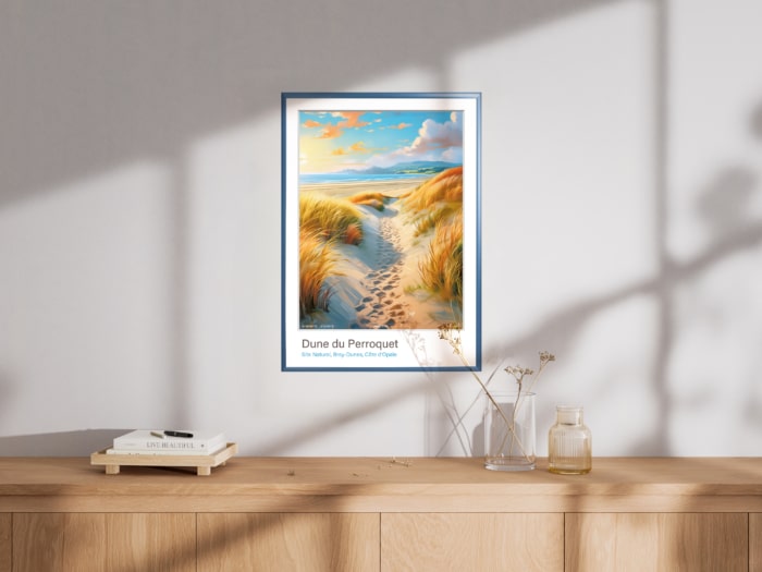 Affiche Dune du Perroquet - Bray Dune FR101 01 PI A3 Cadre