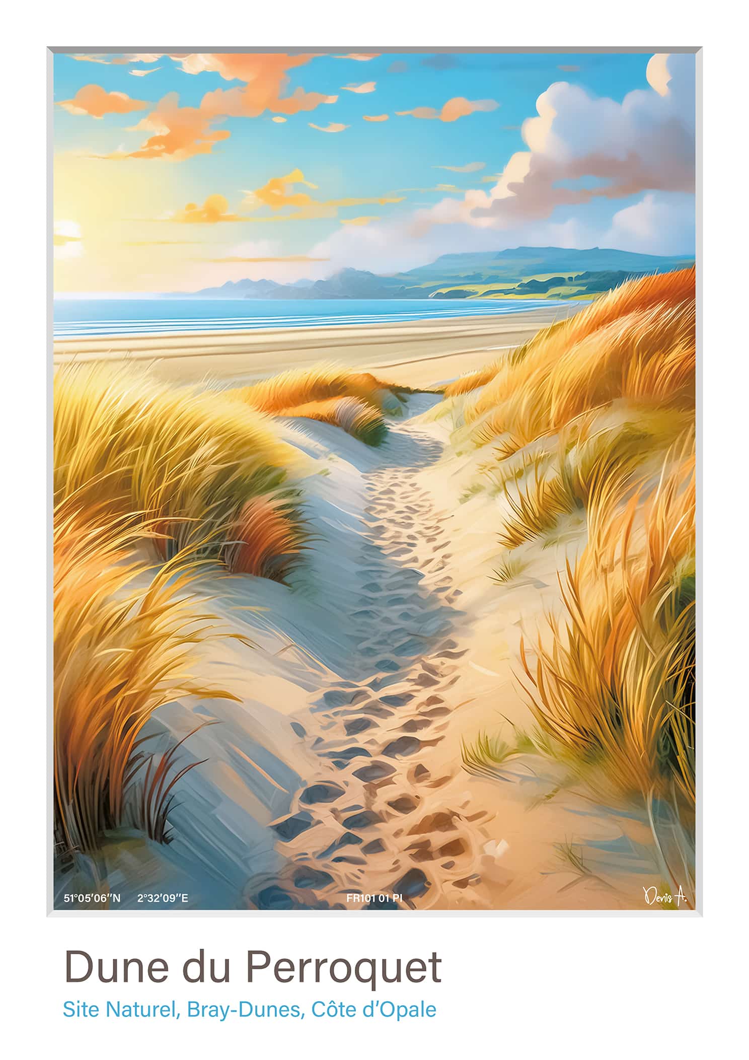 Affiche Dune du Perroquet - Bray Dune - FR101 01 PI