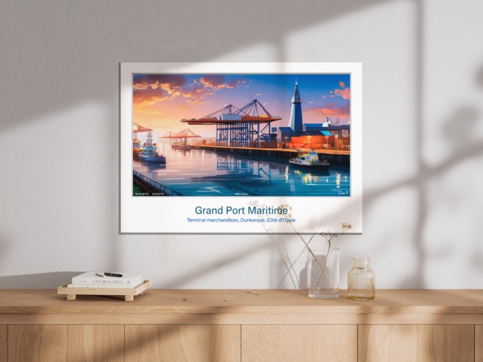 Affiche Grand Port Maritime - Dunkerque - FR101 02 LI A2 Forex