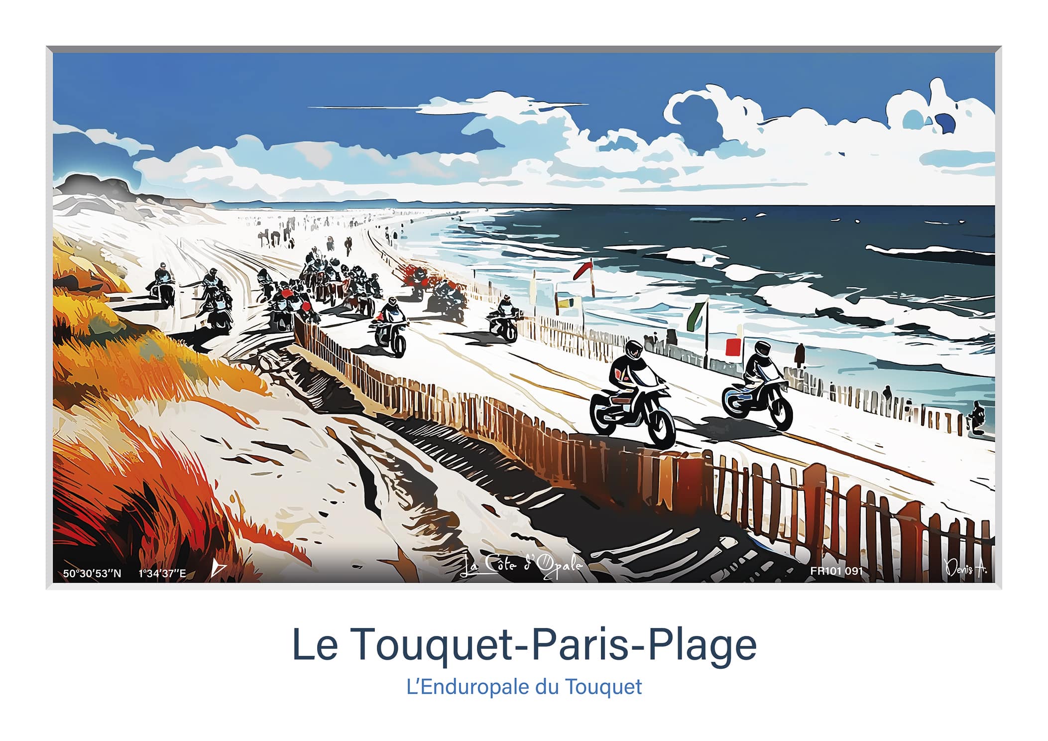 Affiche Le Touquet Paris Plage lEnduropale du Touquet FR101 091