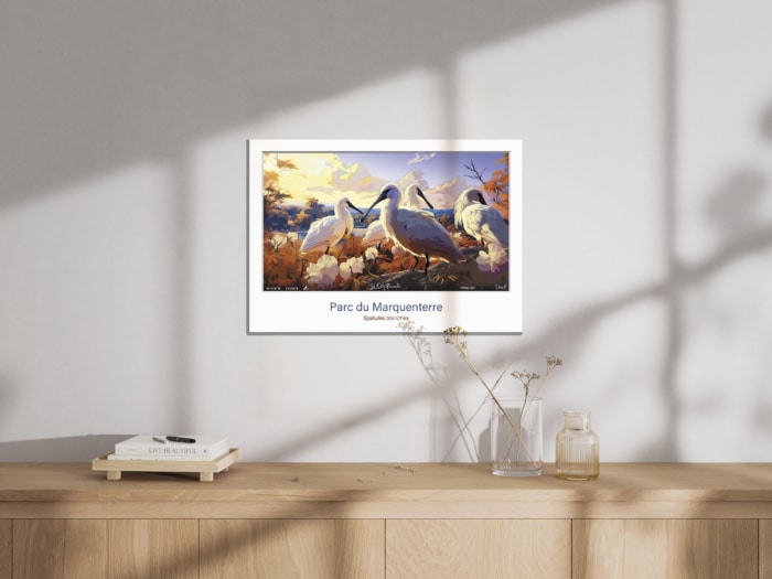 Affiche Spatules blanches - Parc ornithologique du Marquenterre – Image 6