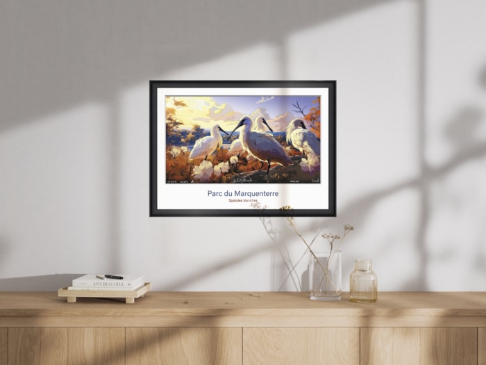 Affiche Spatules blanches - Parc ornithologique du Marquenterre – Image 5