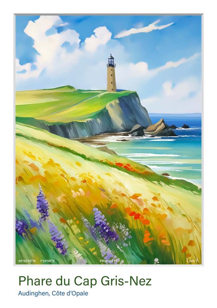 Affiche Phare du Cap Gris-Nez - Audinghen