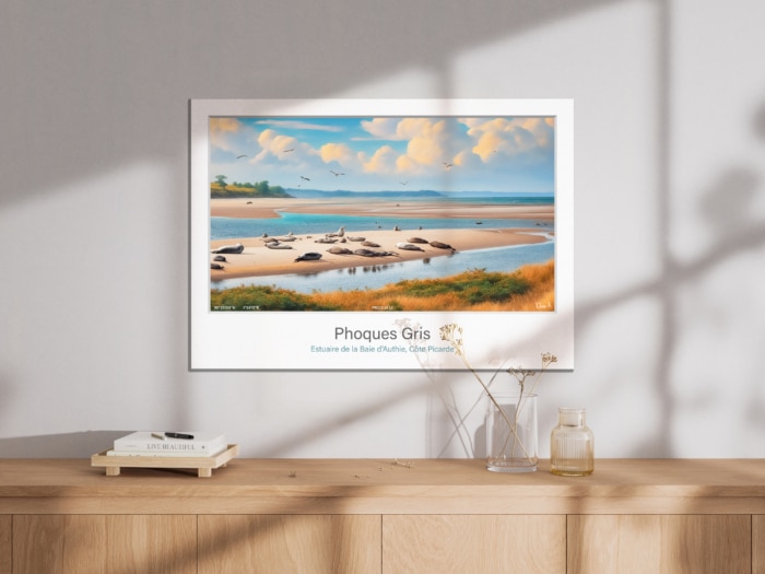 Affiche Phoques gris - Baie d'Authie – Image 3