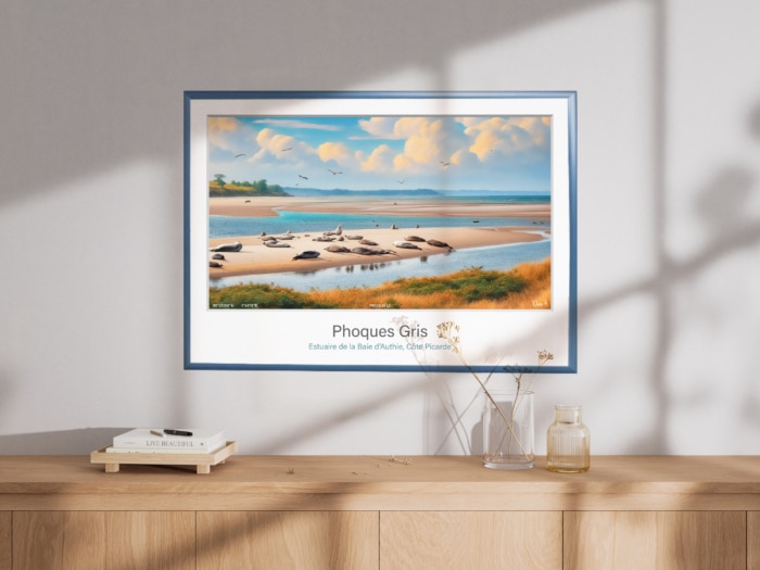 Affiche Phoques gris - Baie d'Authie – Image 4