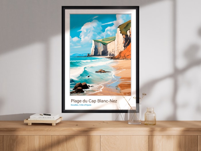 Affiche Plage du Cap Blanc-Nez - Escalles – Image 2