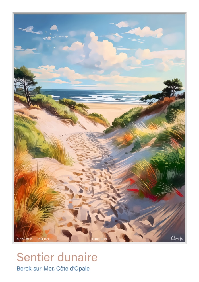 Affiche Sentier dunaire - Berck-sur-Mer