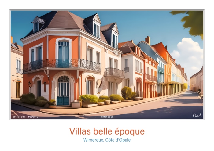 Affiche Villas belle époque - Wimereux