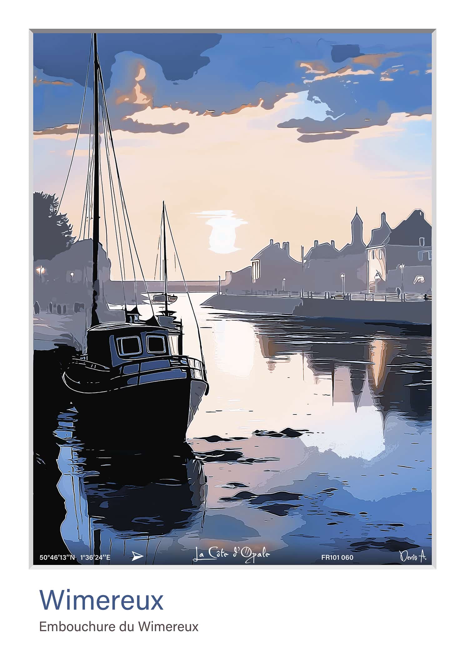 Affiche Wimereux Embouchure du Wimereux FR101 060