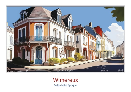 Affiche Villas belle époque - Wimereux