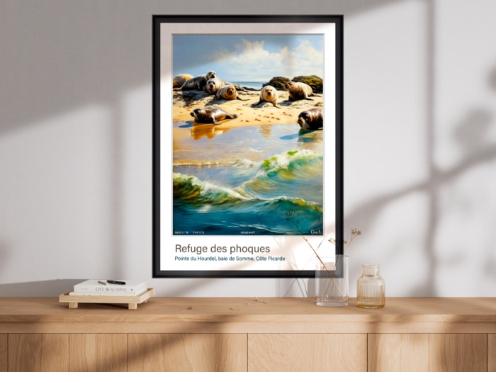 Affiche Refuge des phoques - Baie de Somme – Image 2