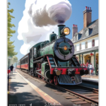 Affiche Gare Saint-Valery-Ville - Saint-Valery-sur-Somme