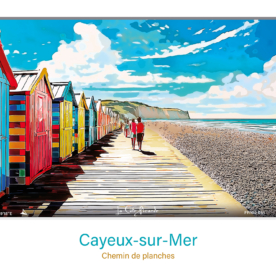 Affiche Chemin de planches - Cayeux-sur-Mer