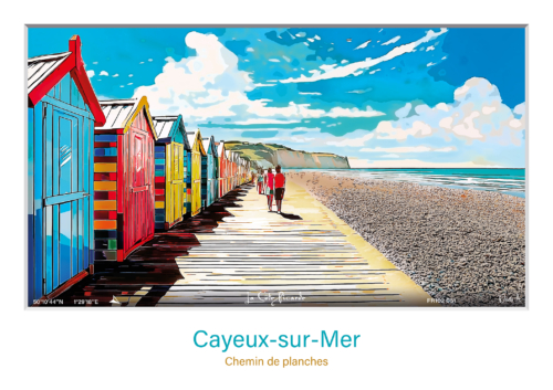 Affiche Cayeux sur Mer Chemin de planches FR102 051