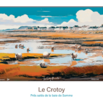 Affiche Prés salés de la baie de Somme - Le Crotoy