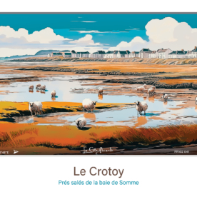 Affiche Prés salés de la baie de Somme - Le Crotoy