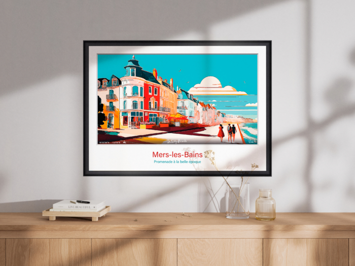 Affiche Promenade à la belle époque - Mers-les-Bains – Image 2