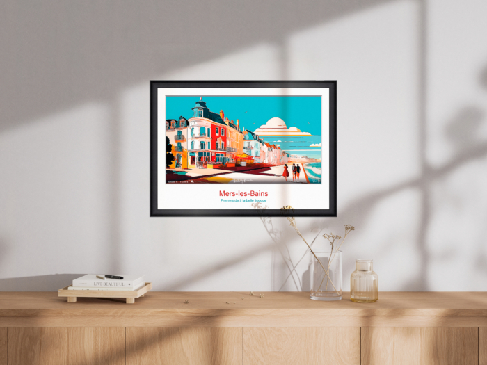 Affiche Promenade à la belle époque - Mers-les-Bains – Image 4