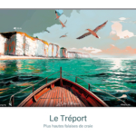 Affiche Falaise de craie du Tréport  - Le Tréport