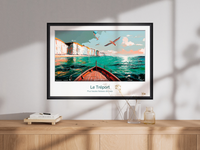Affiche Falaise de craie du Tréport  - Le Tréport – Image 2