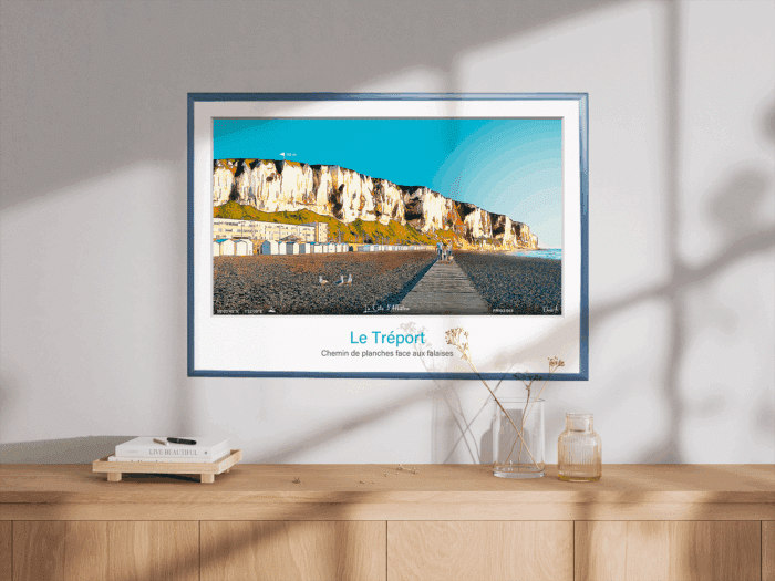 Affiche Le Tréport - Chemin de planches face aux falaises – Image 4