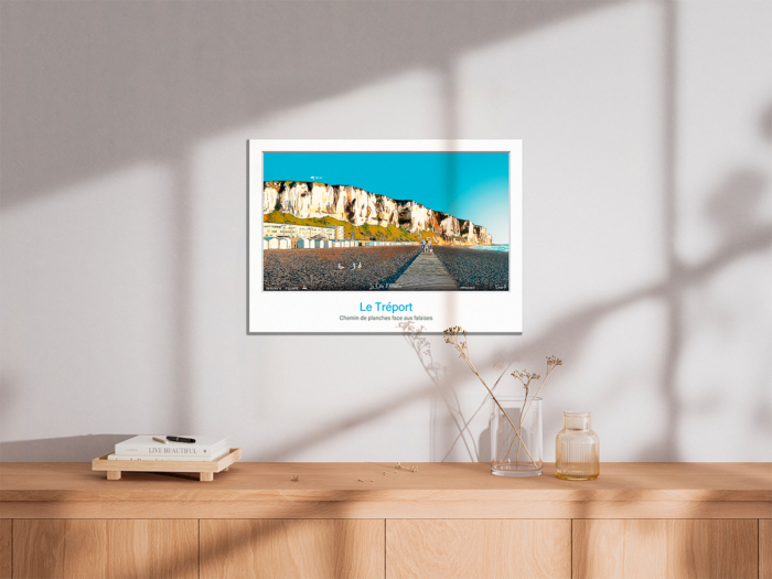 Affiche Le Tréport - Chemin de planches face aux falaises – Image 5