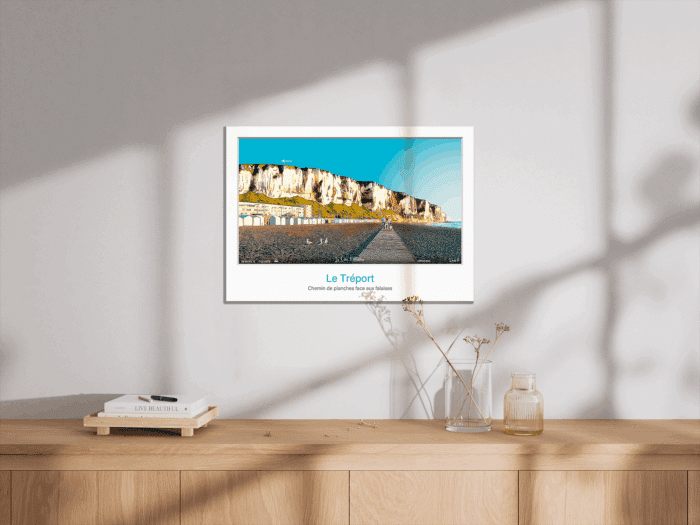 Affiche Le Tréport - Chemin de planches face aux falaises – Image 6
