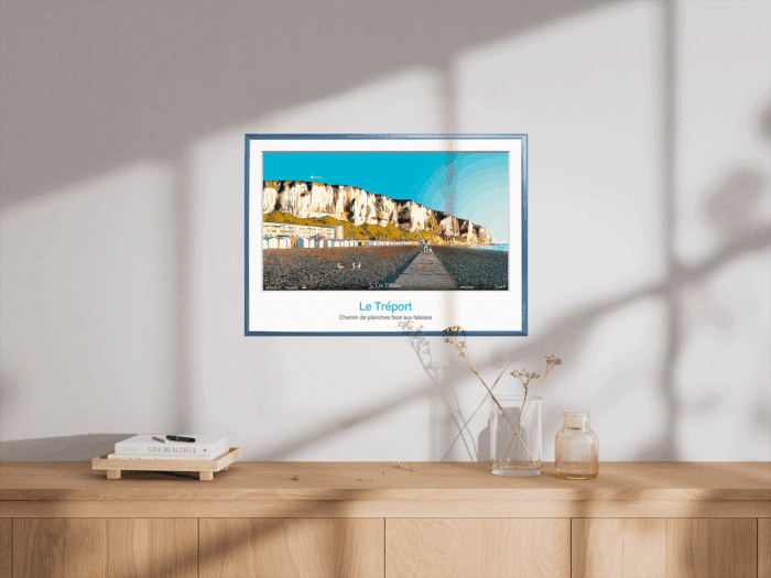 Affiche Le Tréport - Chemin de planches face aux falaises – Image 7