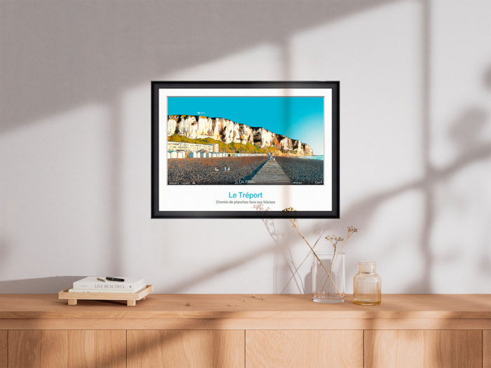 Affiche Le Tréport - Chemin de planches face aux falaises – Image 4