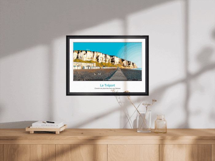 Affiche Le Tréport - Chemin de planches face aux falaises – Image 5