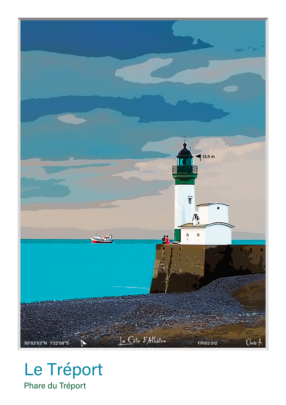 Affiche Le Tréport - Phare du Tréport 6 Affiche Le Treport Phare du Treport FR103 012 2
