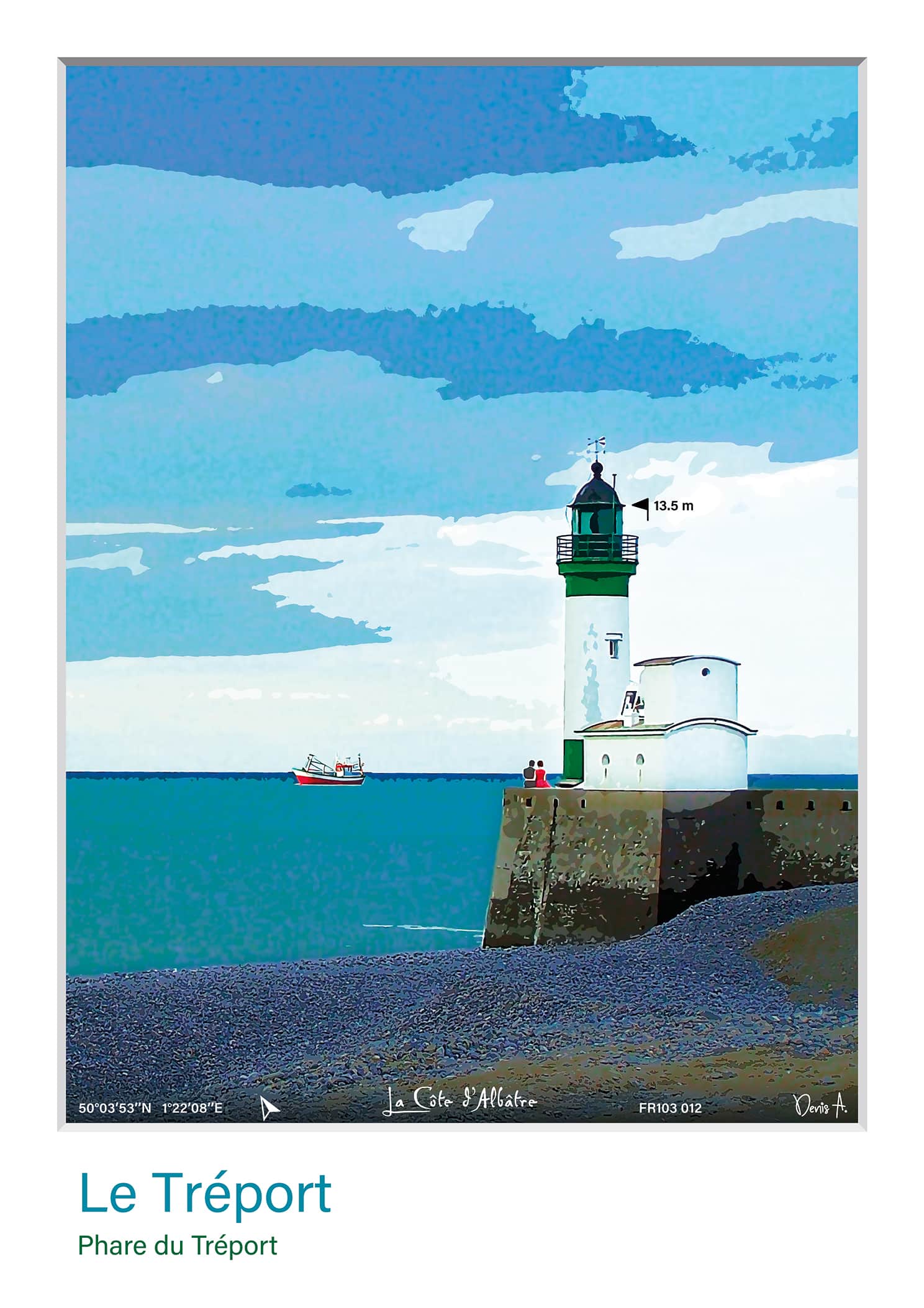 Affiche Le Treport Phare du Treport FR103 012