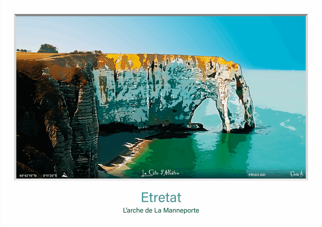 Affiche Etretat larche de La Manneporte FR103 051 1