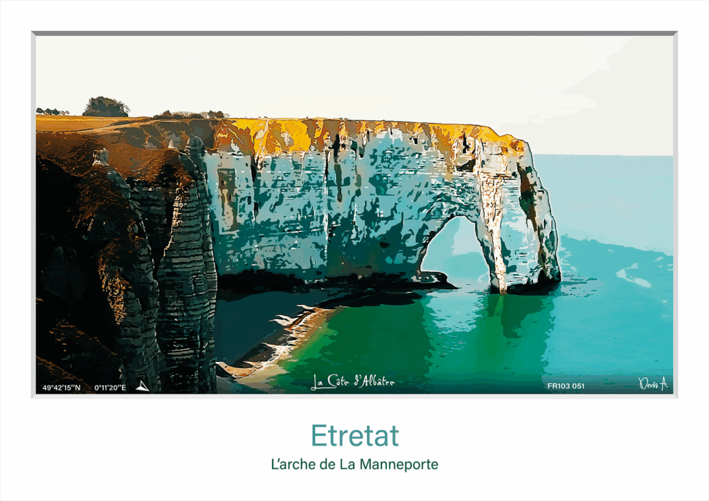 Affiche Etretat larche de La Manneporte FR103 051