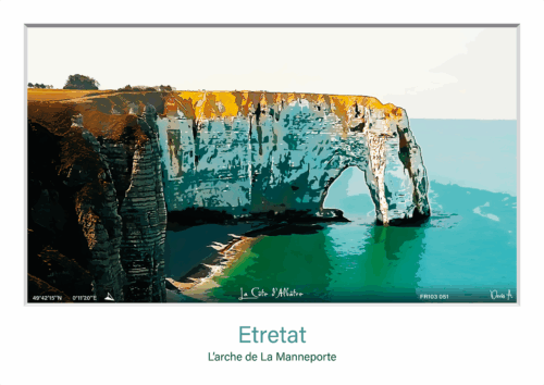 Affiche Etretat larche de La Manneporte FR103 051