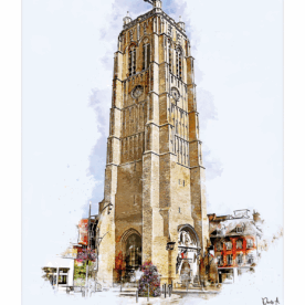 Affiche Beffroi Saint-Eloi - Dunkerque, Place du Beffroi