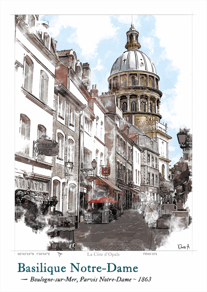 Affichde Basilique Notre Dame Boulogne sur Mer FR101 072