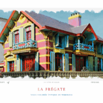 Affiche La Frégate - Villa colorée typique de Wimereux