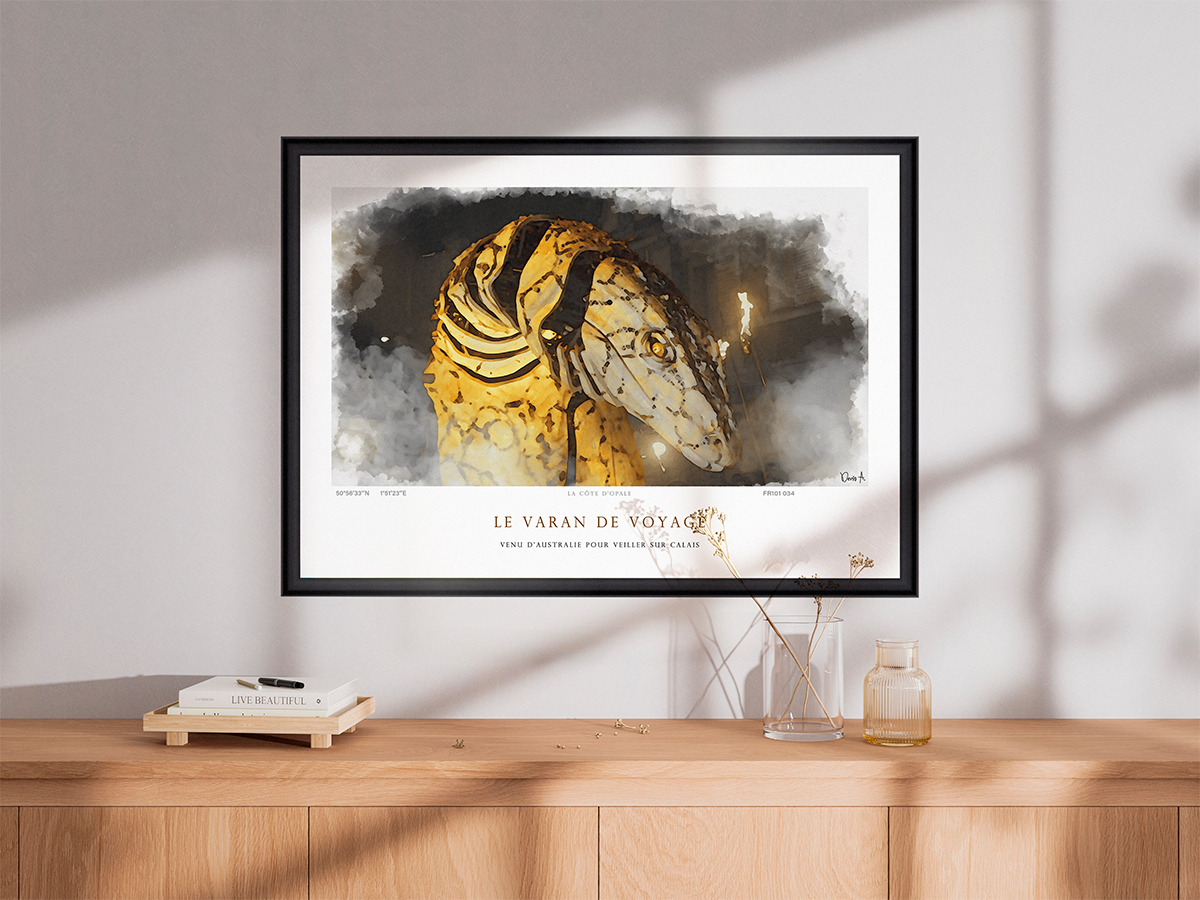 Affiche Le Varan de Voyage - Venu d'Australie pour veiller sur Calais 5 Affiche Le Varan de Voyage - Venu d'Australie pour veiller sur Calais – Image 5