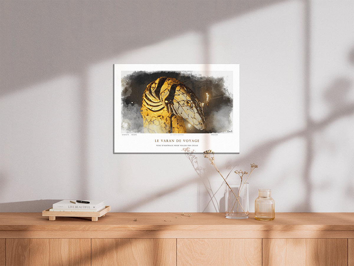 Affiche Le Varan de Voyage - Venu d'Australie pour veiller sur Calais 4 Affiche Le Varan de Voyage - Venu d'Australie pour veiller sur Calais – Image 4