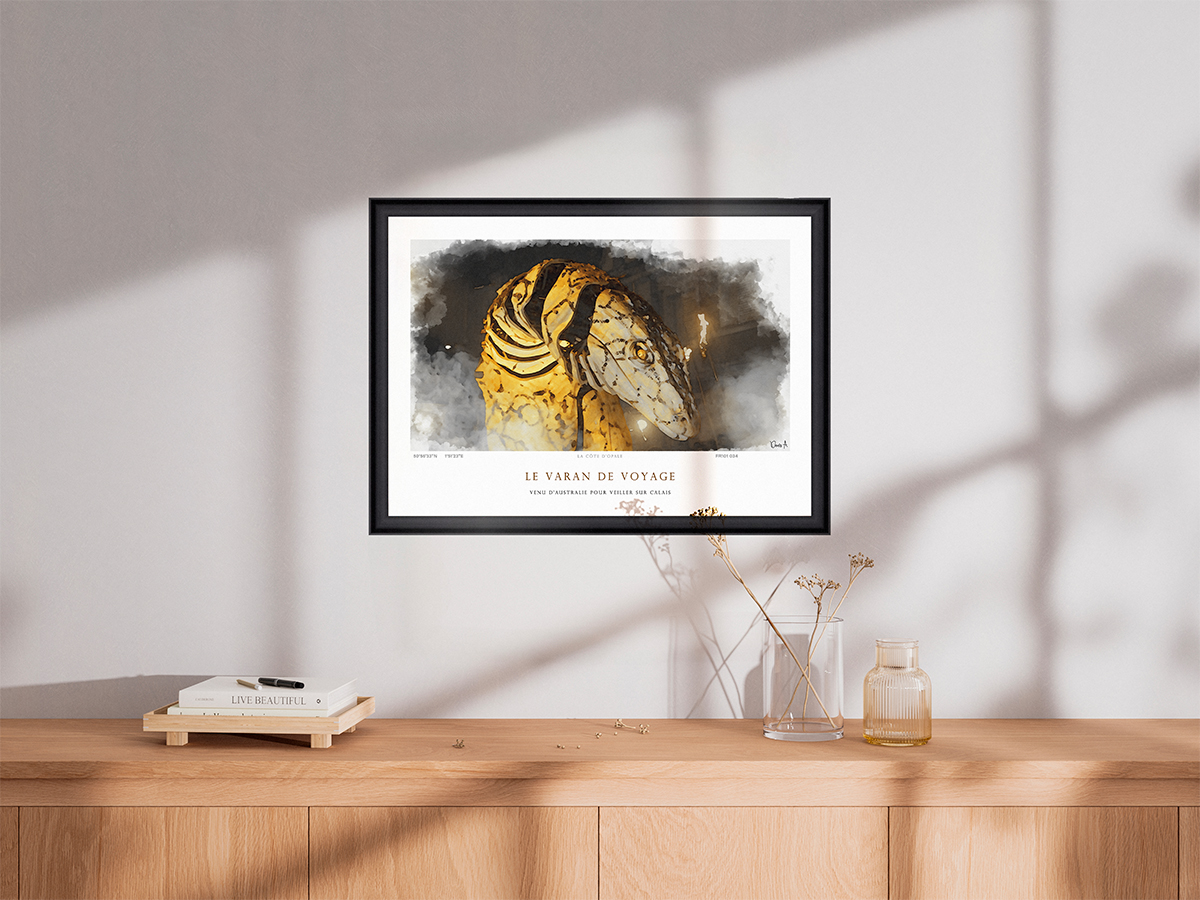 Affiche Le Varan de Voyage - Venu d'Australie pour veiller sur Calais 3 Affiche Le Varan de Voyage - Venu d'Australie pour veiller sur Calais – Image 3