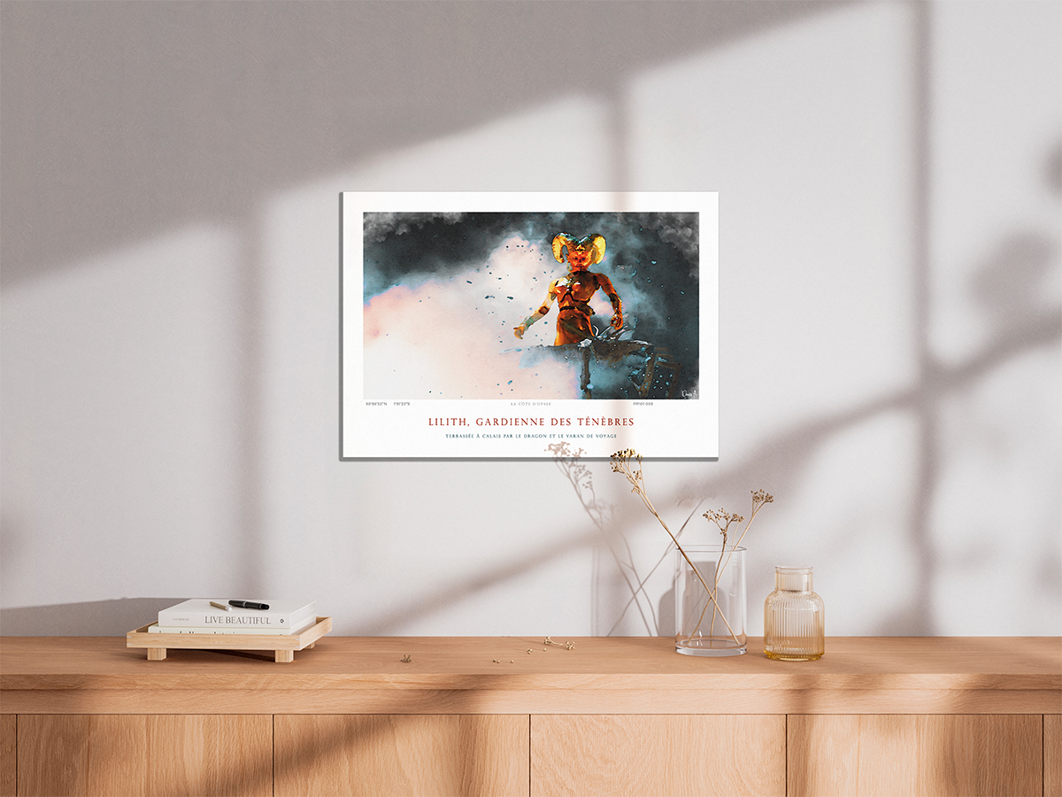 Affiche Lilith Gardienne des Ténèbres - Terrassée à Calais par le Dragon et le Varan de Voyage 5 Affiche Lilith Gardienne des Ténèbres - Terrassée à Calais par le Dragon et le Varan de Voyage – Image 5