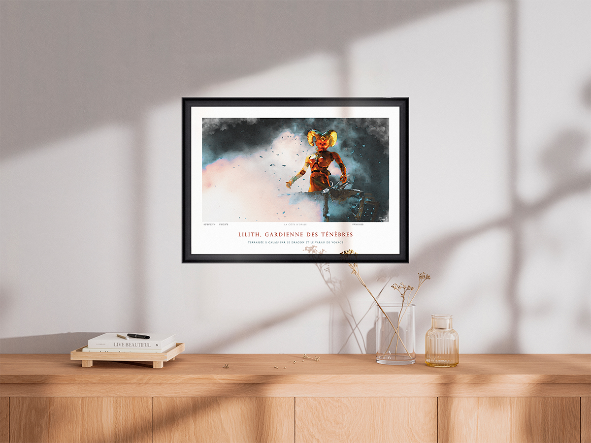 Affiche Lilith Gardienne des Ténèbres - Terrassée à Calais par le Dragon et le Varan de Voyage 4 Affiche Lilith Gardienne des Ténèbres - Terrassée à Calais par le Dragon et le Varan de Voyage – Image 4