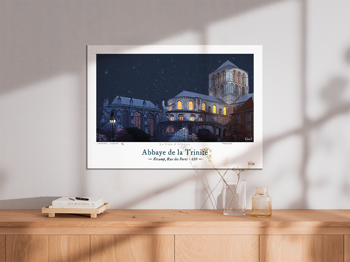 Affiche Abbaye de la Trinité - Fécamp, Rue des Forts 3 Affiche Abbaye de la Trinité - Fécamp, Rue des Forts – Image 3