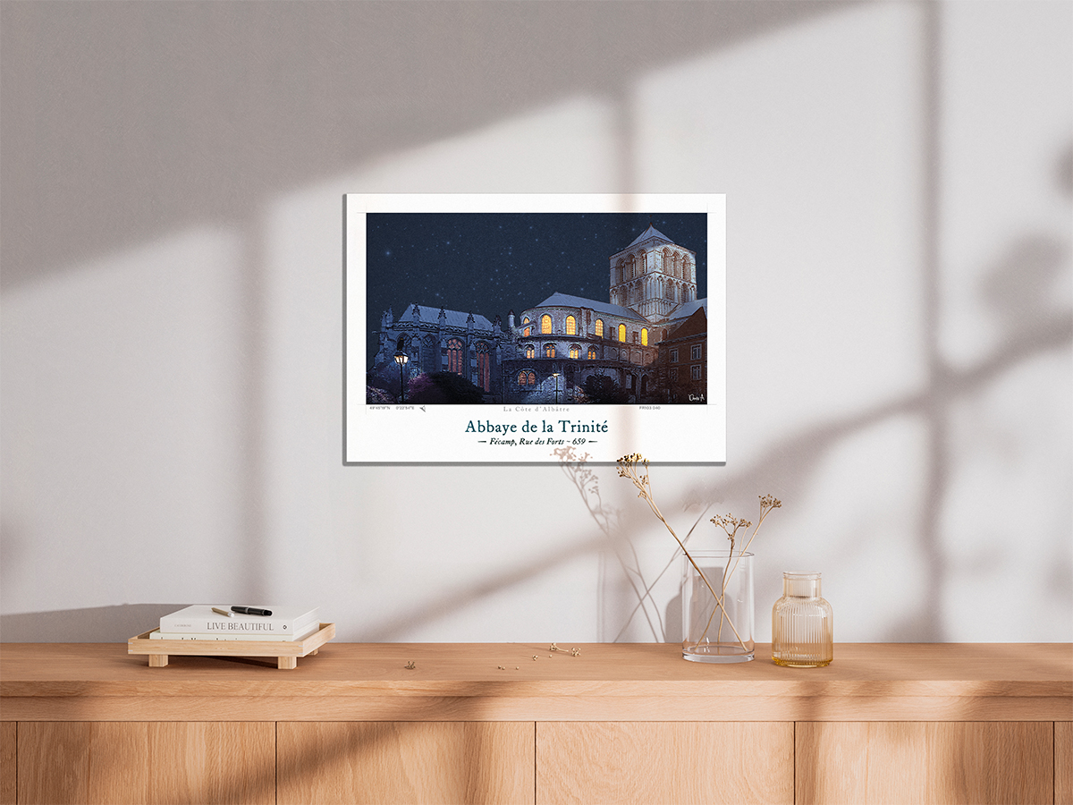 Affiche Abbaye de la Trinité - Fécamp, Rue des Forts 5 Affiche Abbaye de la Trinité - Fécamp, Rue des Forts – Image 5